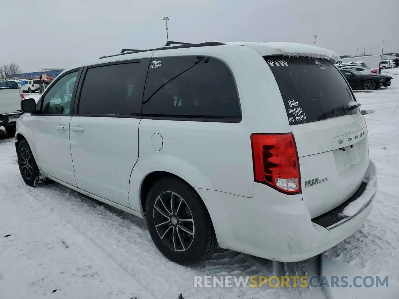 2 fotografías del automóvil dañado 2C4RDGEG7KR622405 DODGE CARAVAN 2019