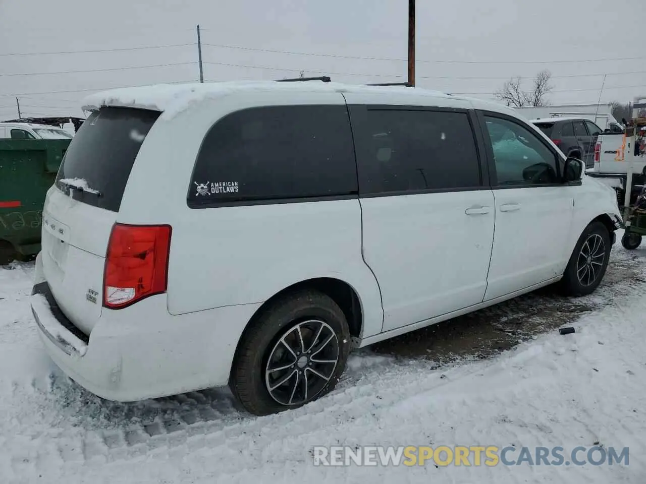3 fotografías del automóvil dañado 2C4RDGEG7KR622405 DODGE CARAVAN 2019