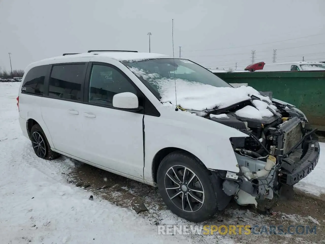 4 fotografías del automóvil dañado 2C4RDGEG7KR622405 DODGE CARAVAN 2019