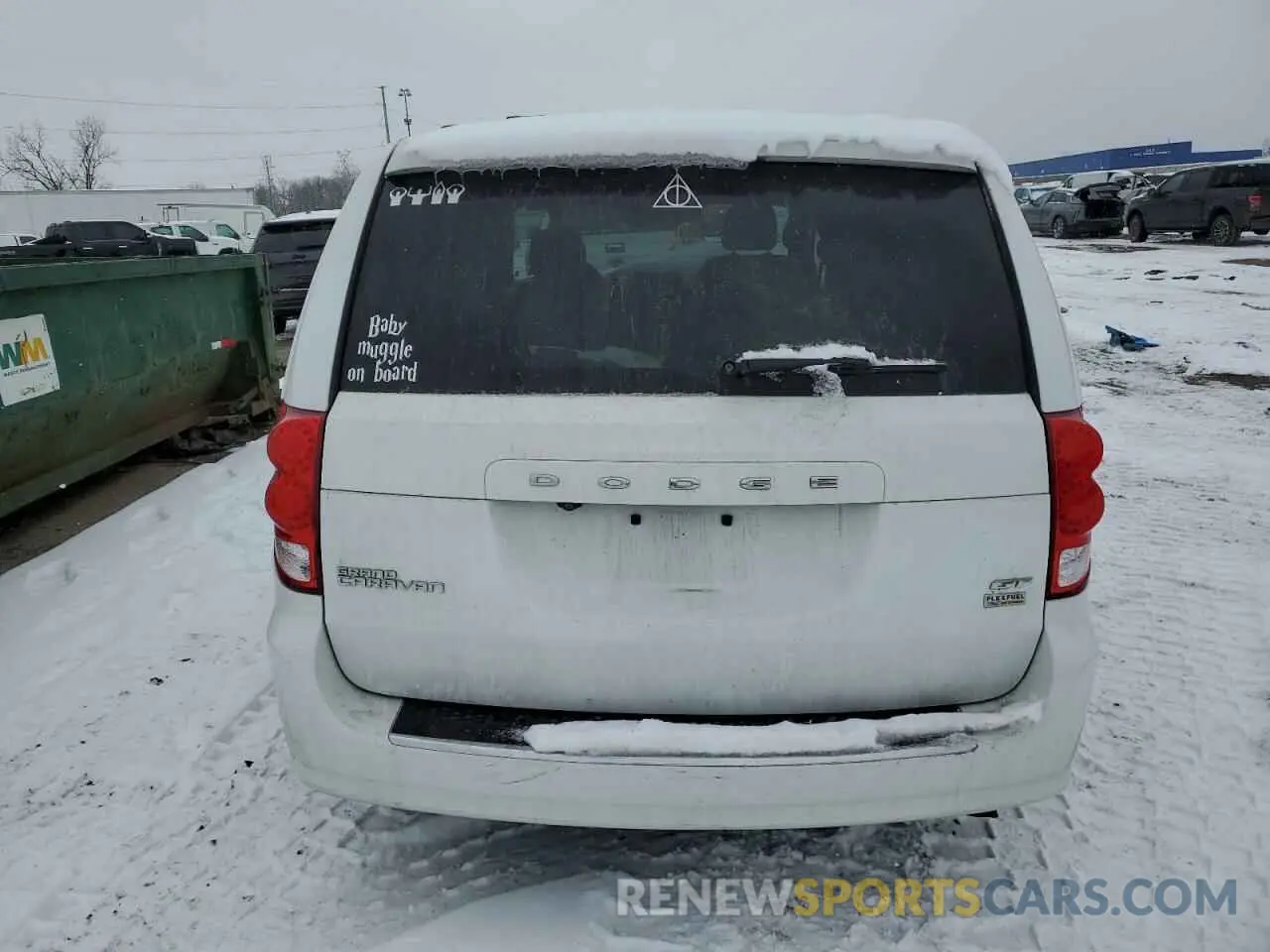 6 fotografías del automóvil dañado 2C4RDGEG7KR622405 DODGE CARAVAN 2019