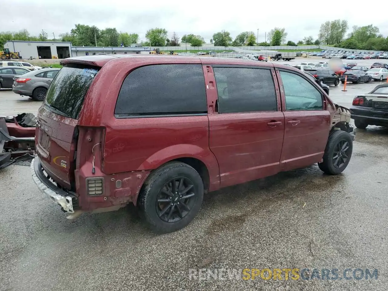 3 fotografías del automóvil dañado 2C4RDGEG7KR670230 DODGE CARAVAN 2019