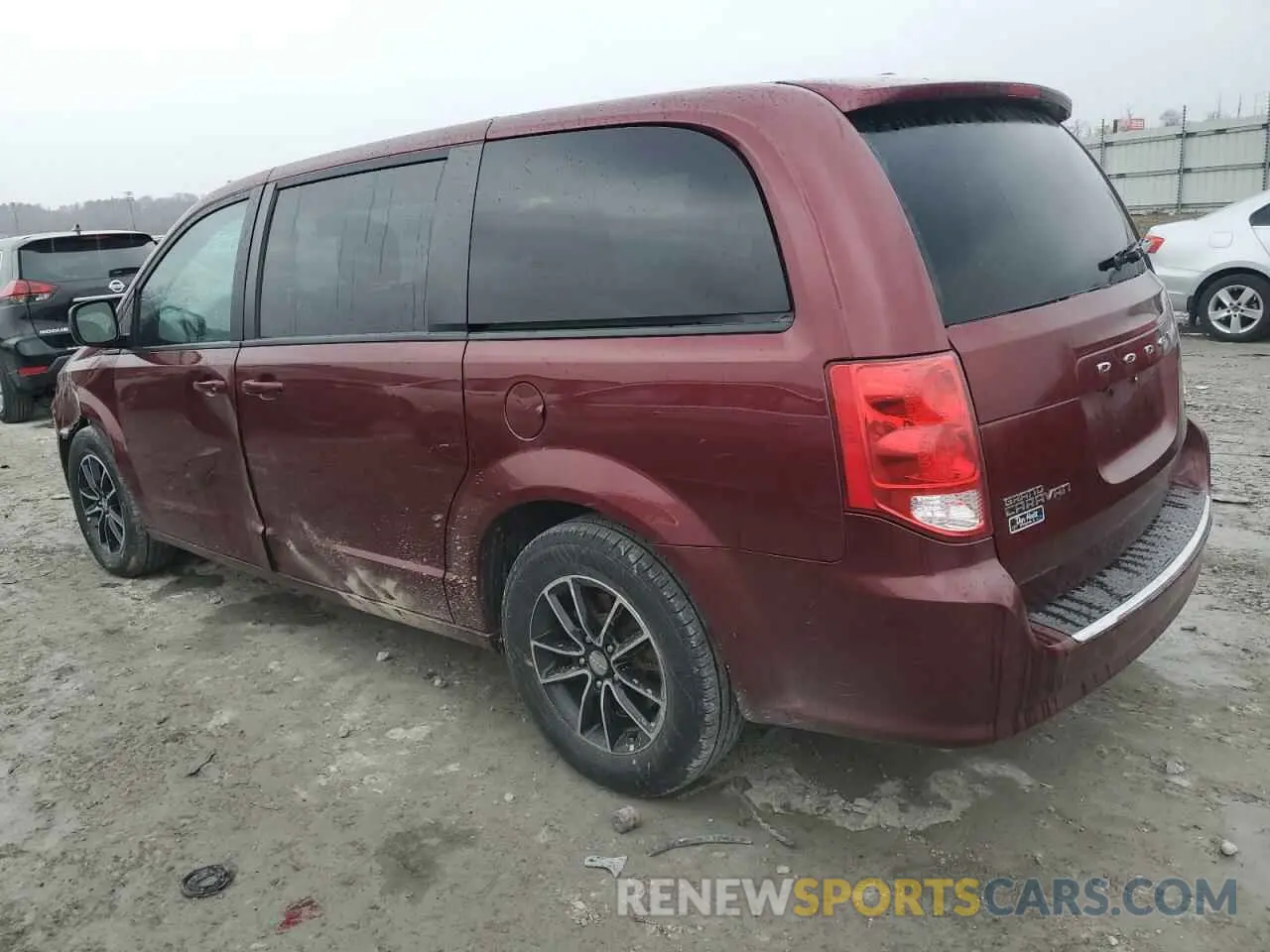 2 fotografías del automóvil dañado 2C4RDGEG9KR529594 DODGE CARAVAN 2019