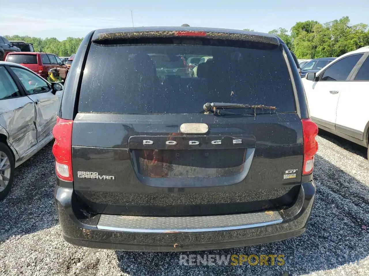 6 fotografías del automóvil dañado 2C4RDGEG9KR538148 DODGE CARAVAN 2019