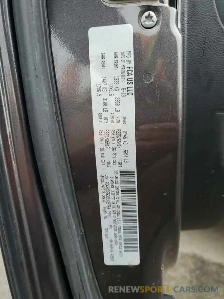 13 fotografías del automóvil dañado 2C4RDGEG9KR723784 DODGE CARAVAN 2019