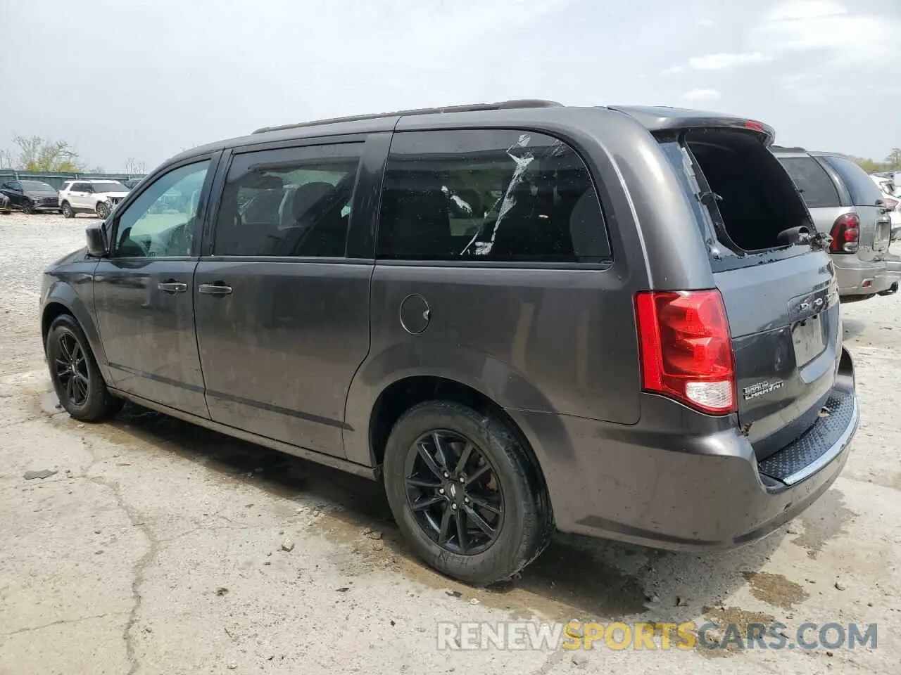 2 fotografías del automóvil dañado 2C4RDGEG9KR726085 DODGE CARAVAN 2019