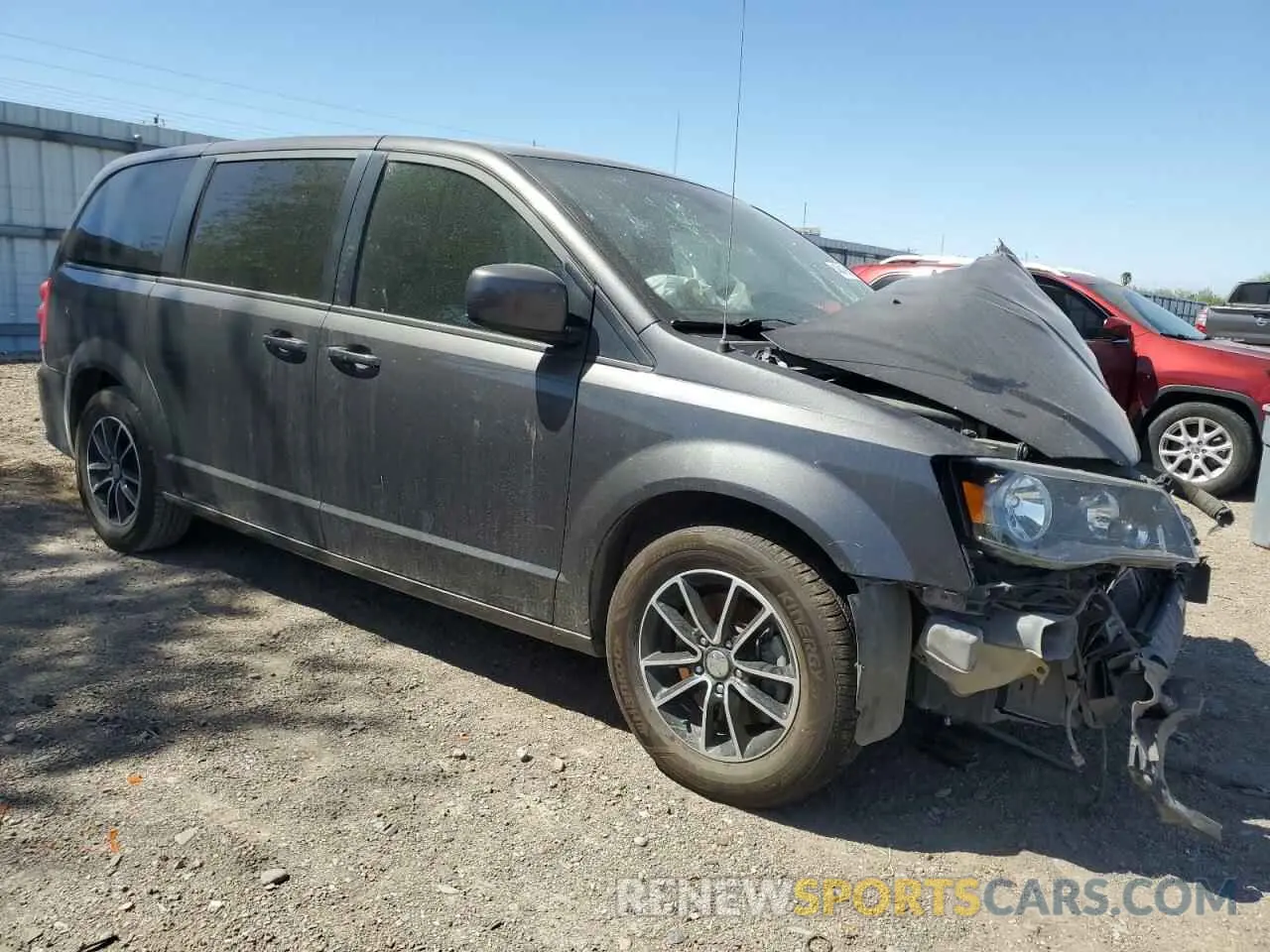 4 fotografías del automóvil dañado 2C4RDGEGXKR529619 DODGE CARAVAN 2019
