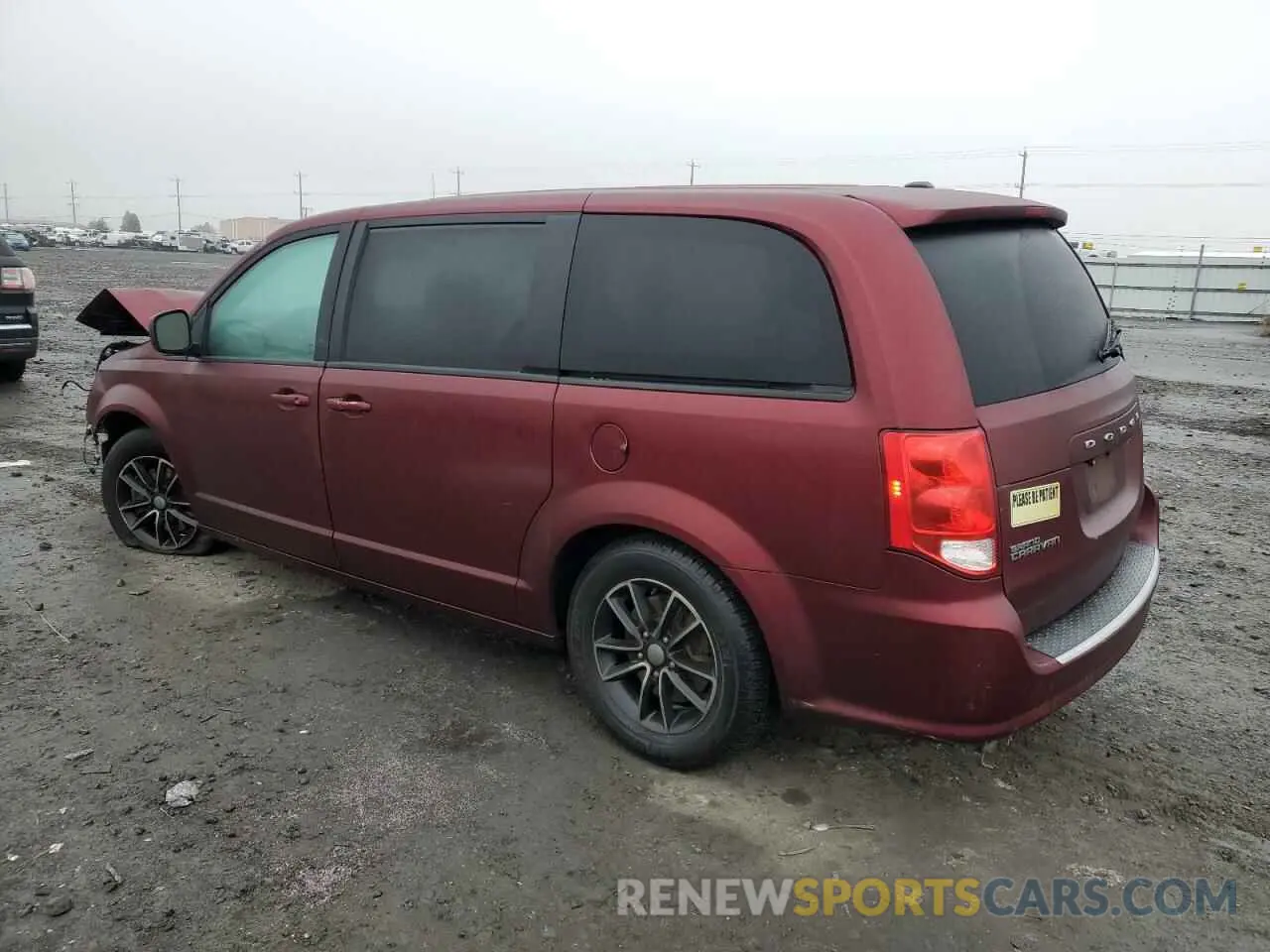 2 fotografías del automóvil dañado 2C4RDGEGXKR578738 DODGE CARAVAN 2019
