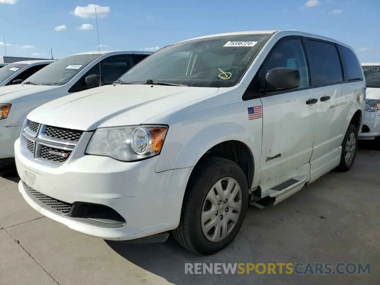 1 fotografías del automóvil dañado 2C7WDGBG1KR699720 DODGE CARAVAN 2019