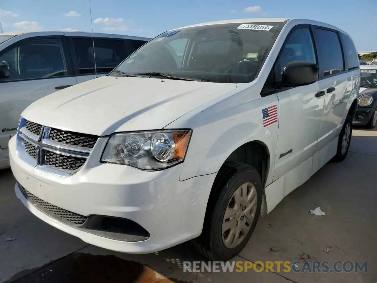1 fotografías del automóvil dañado 2C7WDGBG1KR728472 DODGE CARAVAN 2019