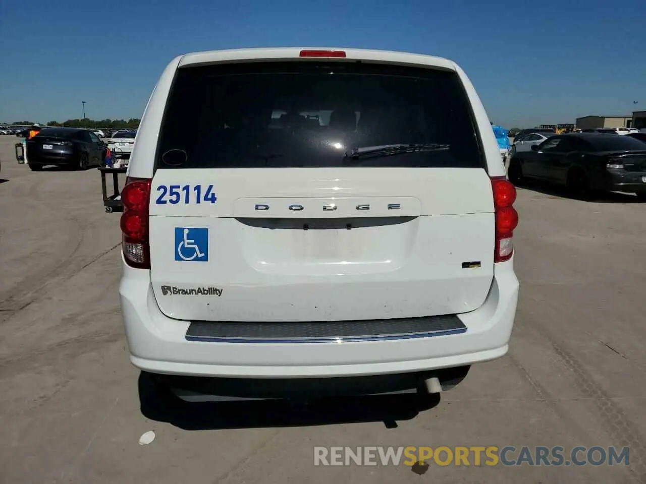 6 fotografías del automóvil dañado 2C7WDGBG4KR745203 DODGE CARAVAN 2019