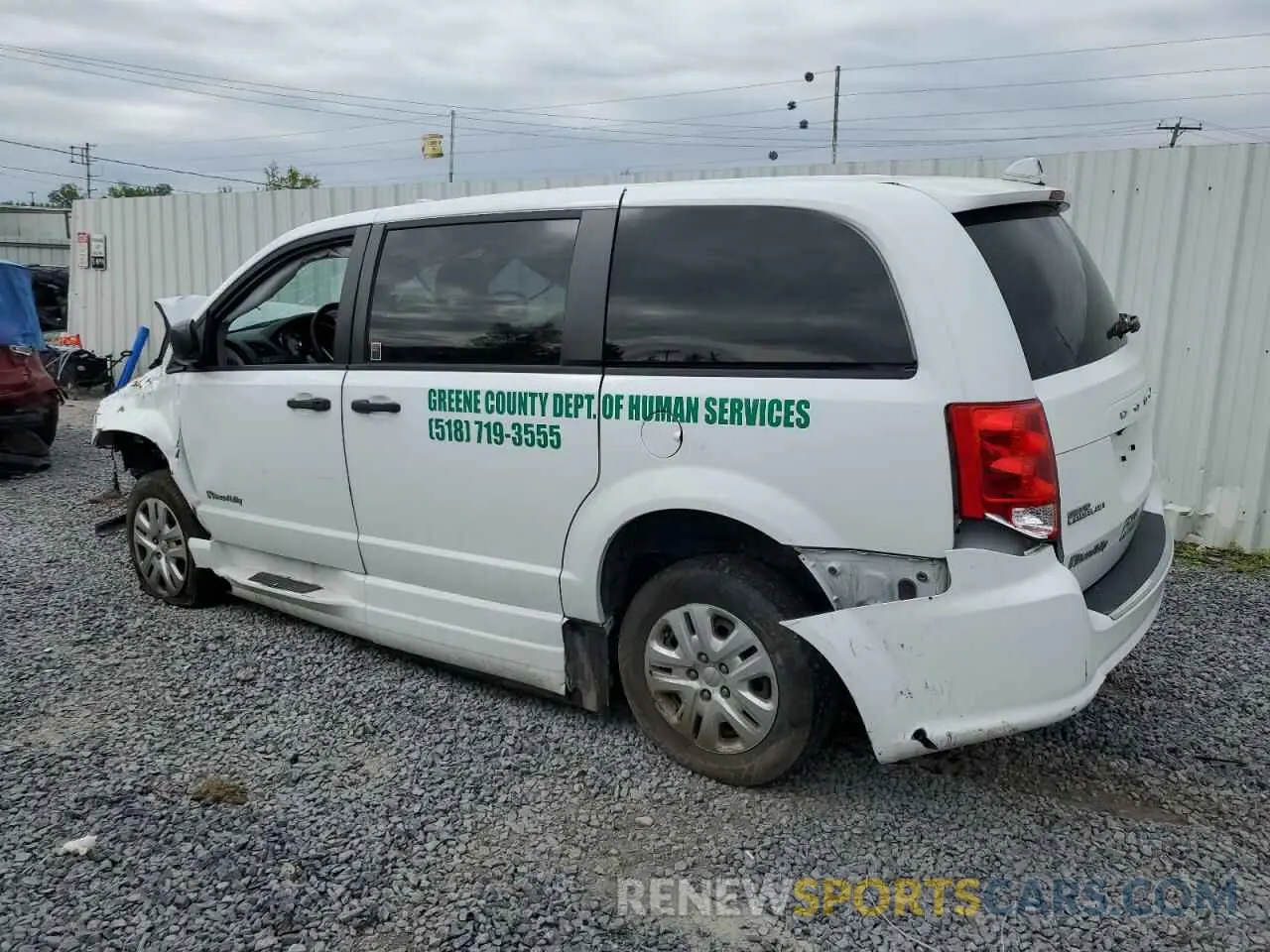 2 fotografías del automóvil dañado 2C7WDGBG6KR808382 DODGE CARAVAN 2019