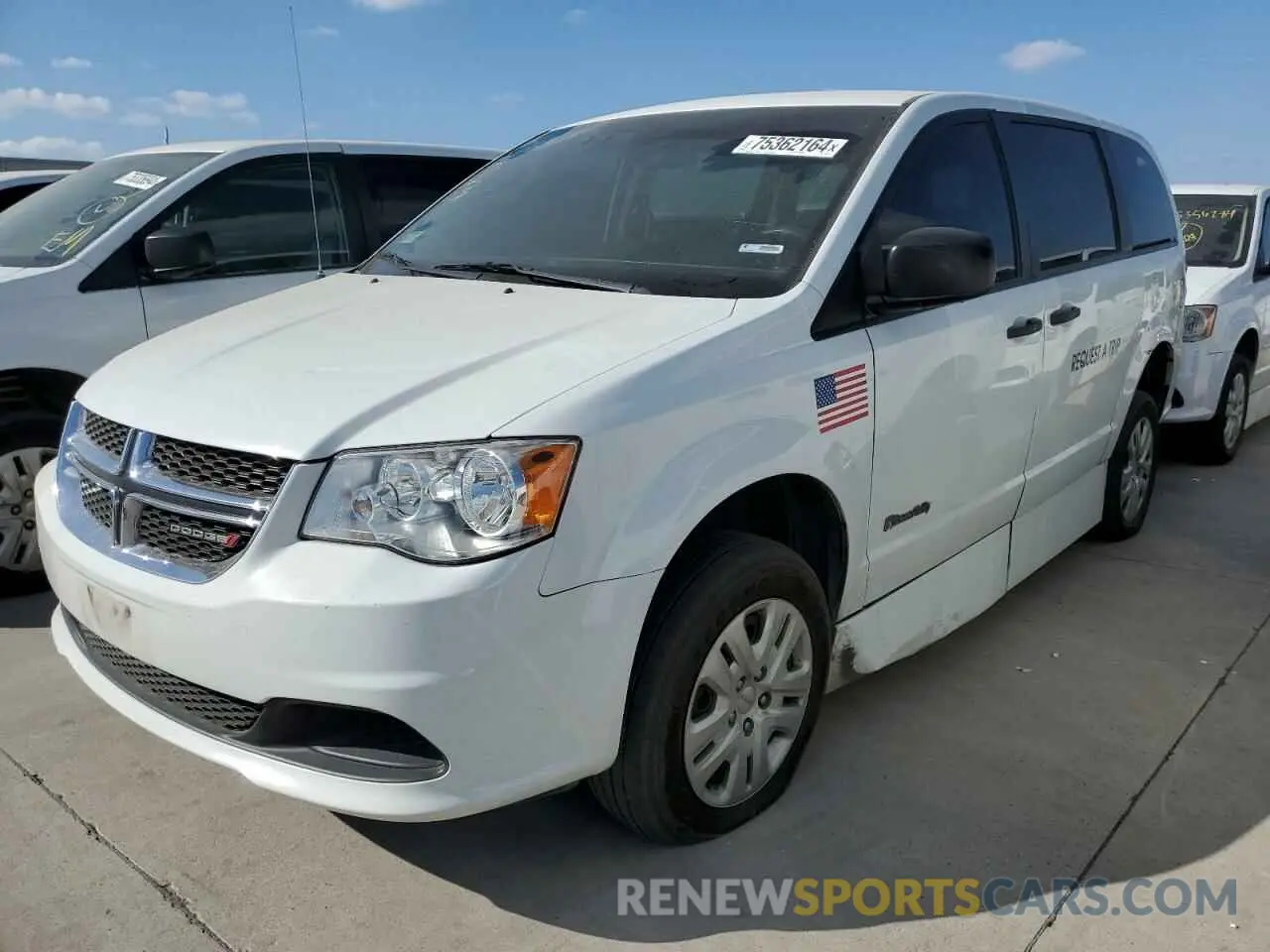 1 fotografías del automóvil dañado 2C7WDGBG7KR728475 DODGE CARAVAN 2019