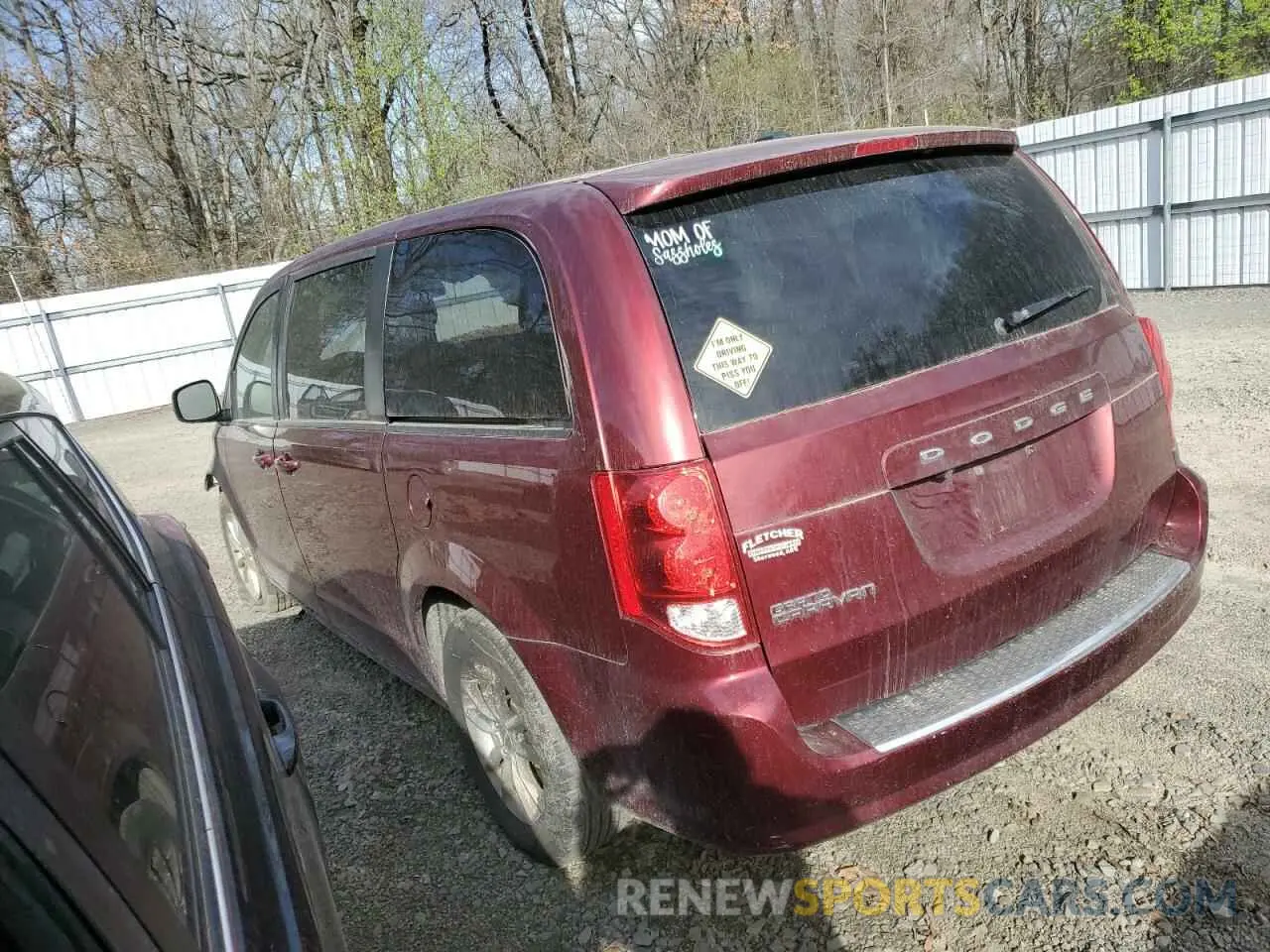 2 fotografías del automóvil dañado 2C4RDGBG4LR189535 DODGE CARAVAN 2020