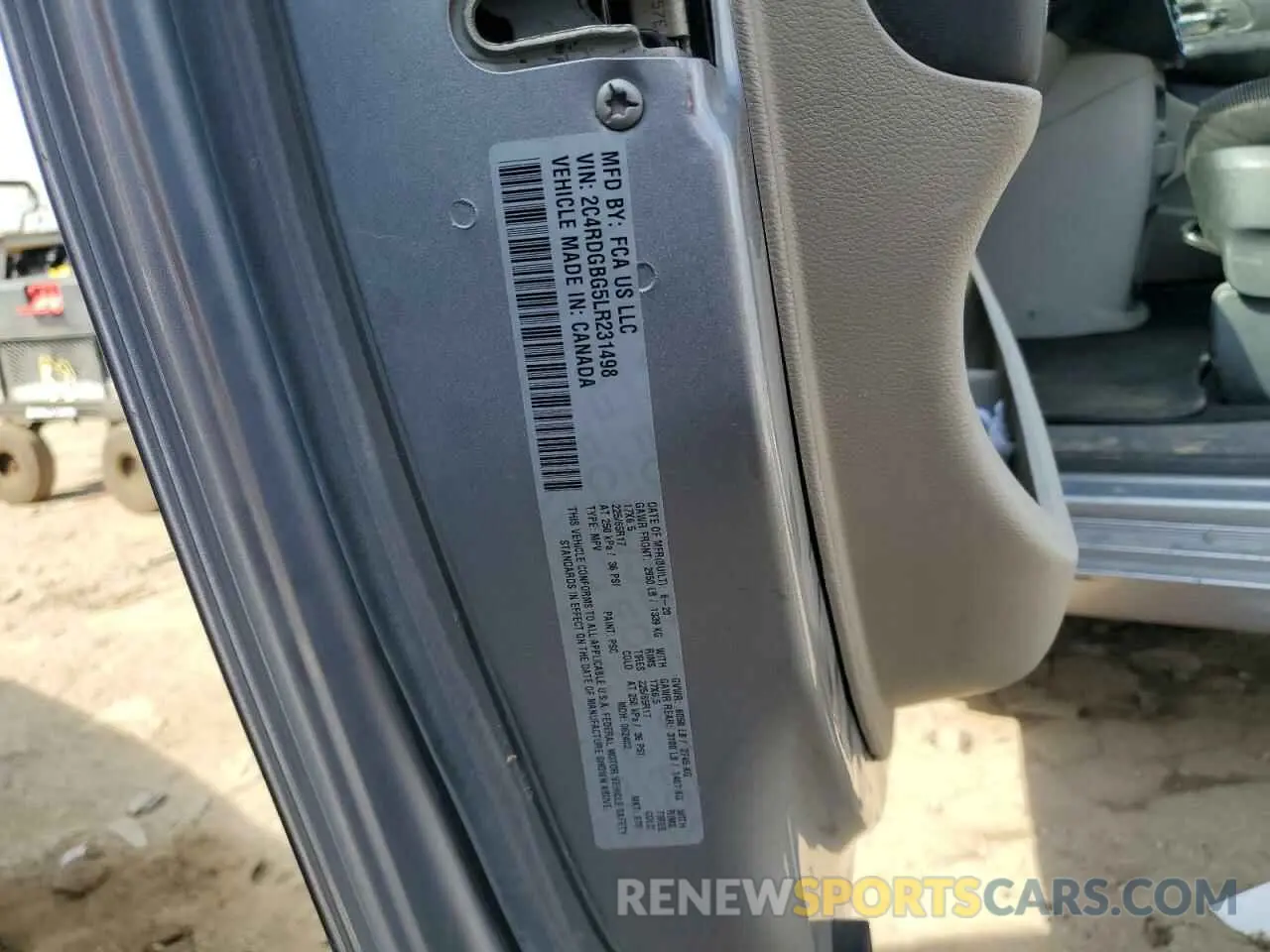 13 fotografías del automóvil dañado 2C4RDGBG5LR231498 DODGE CARAVAN 2020