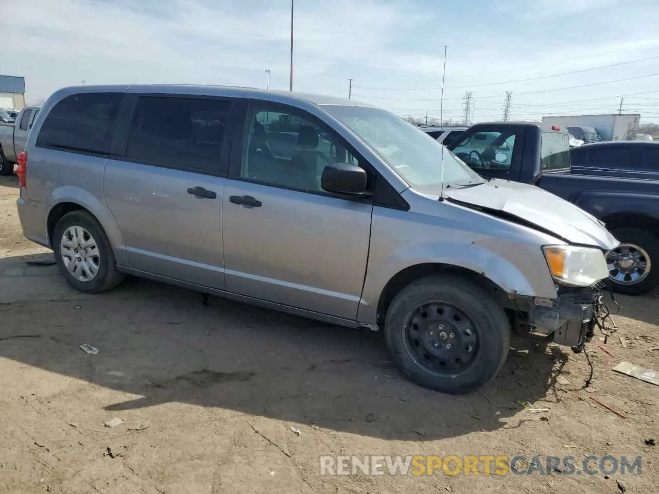 4 fotografías del automóvil dañado 2C4RDGBG5LR231498 DODGE CARAVAN 2020