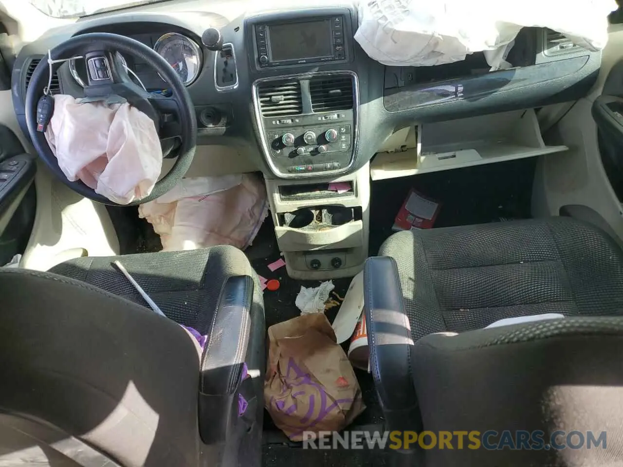 8 fotografías del automóvil dañado 2C4RDGBGXLR221811 DODGE CARAVAN 2020