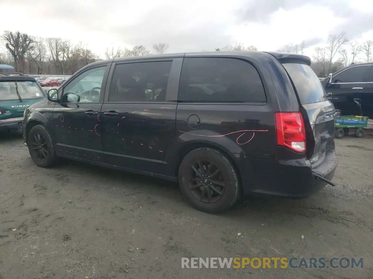 2 fotografías del automóvil dañado 2C4RDGEG6LR189371 DODGE CARAVAN 2020