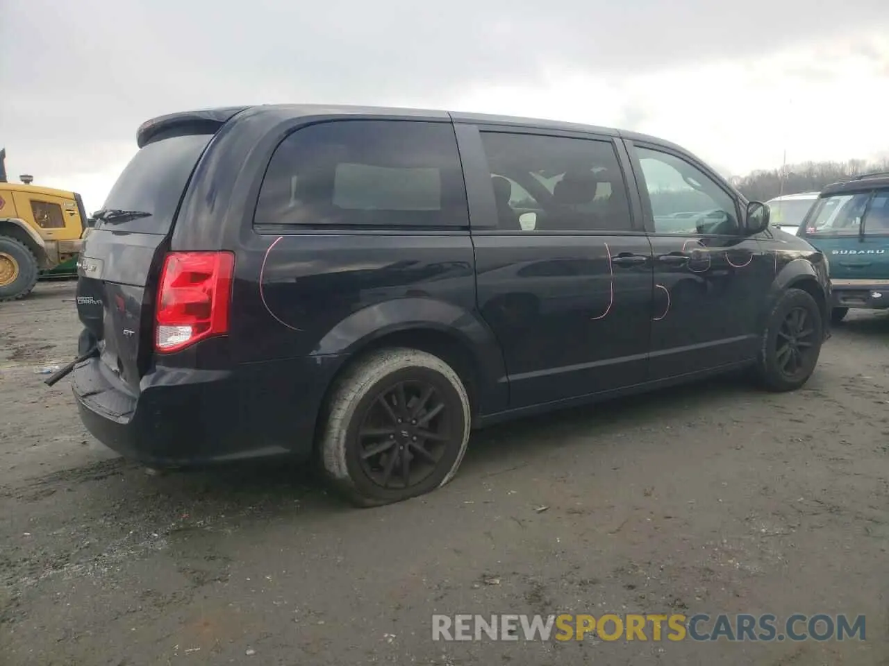 3 fotografías del automóvil dañado 2C4RDGEG6LR189371 DODGE CARAVAN 2020