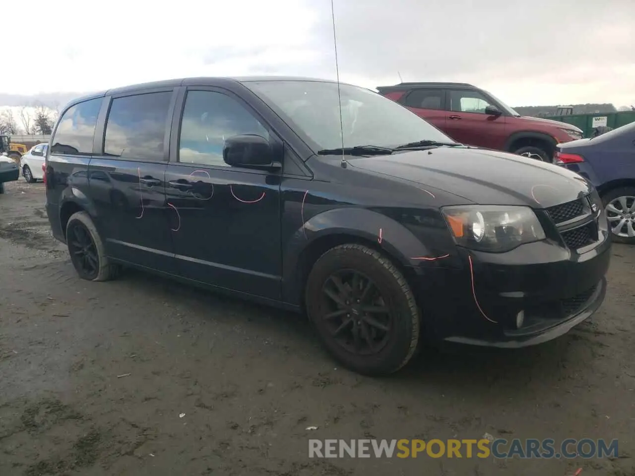 4 fotografías del automóvil dañado 2C4RDGEG6LR189371 DODGE CARAVAN 2020