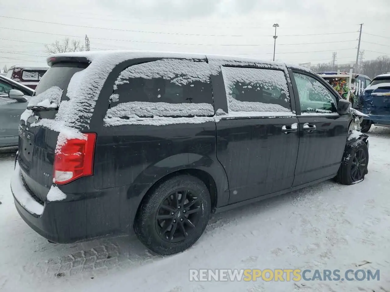 3 fotografías del automóvil dañado 2C4RDGEG7LR204427 DODGE CARAVAN 2020