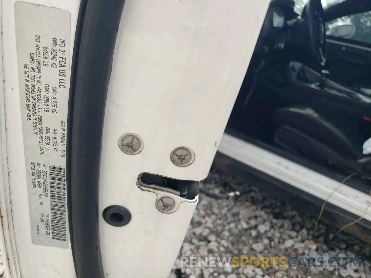 12 fotografías del automóvil dañado 2C3CDZAG2KH669519 DODGE CHALLENGER 2019