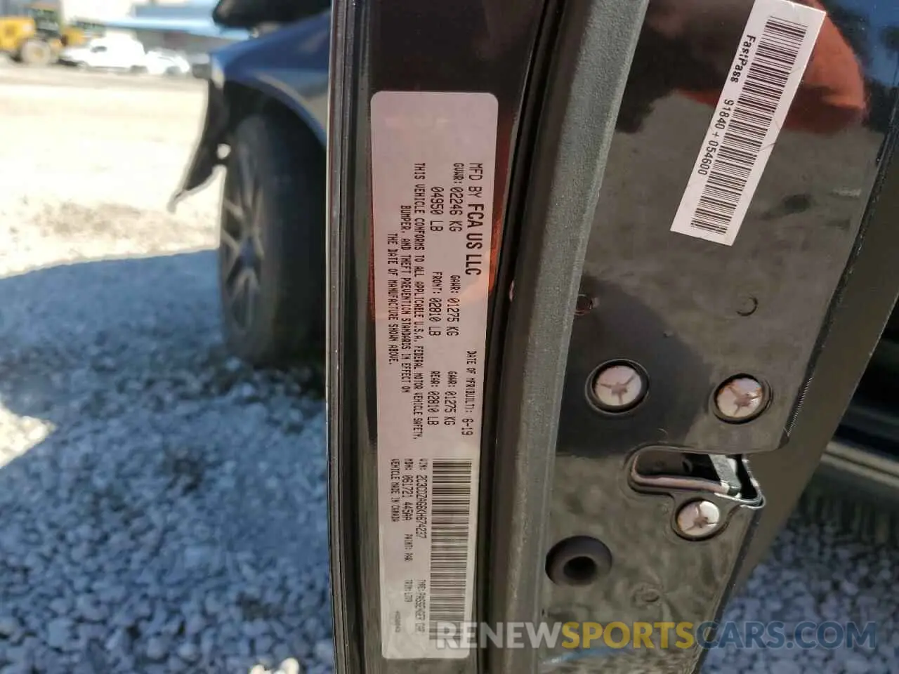 13 fotografías del automóvil dañado 2C3CDZAG6KH674237 DODGE CHALLENGER 2019