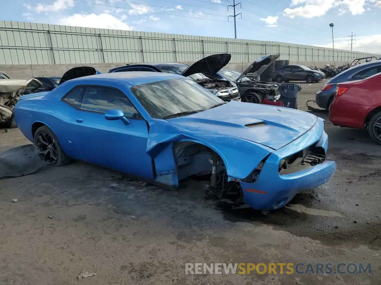 4 fotografías del automóvil dañado 2C3CDZAGXKH604059 DODGE CHALLENGER 2019