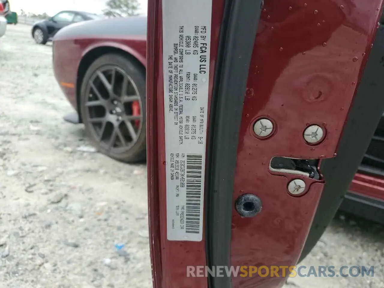 12 fotografías del automóvil dañado 2C3CDZBT3KH521858 DODGE CHALLENGER 2019