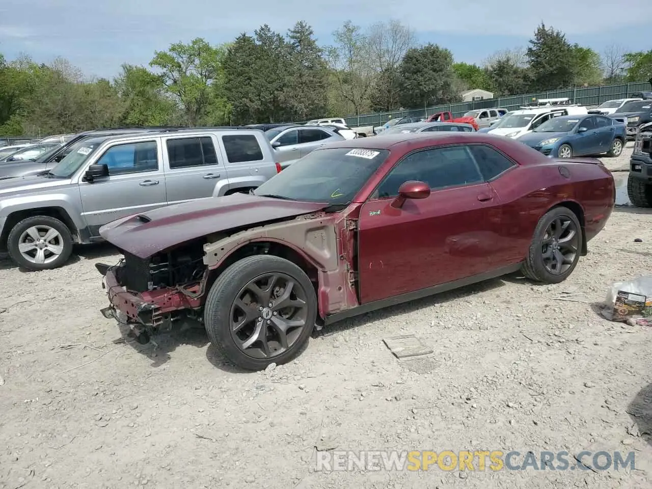 1 fotografías del automóvil dañado 2C3CDZBT8KH539076 DODGE CHALLENGER 2019