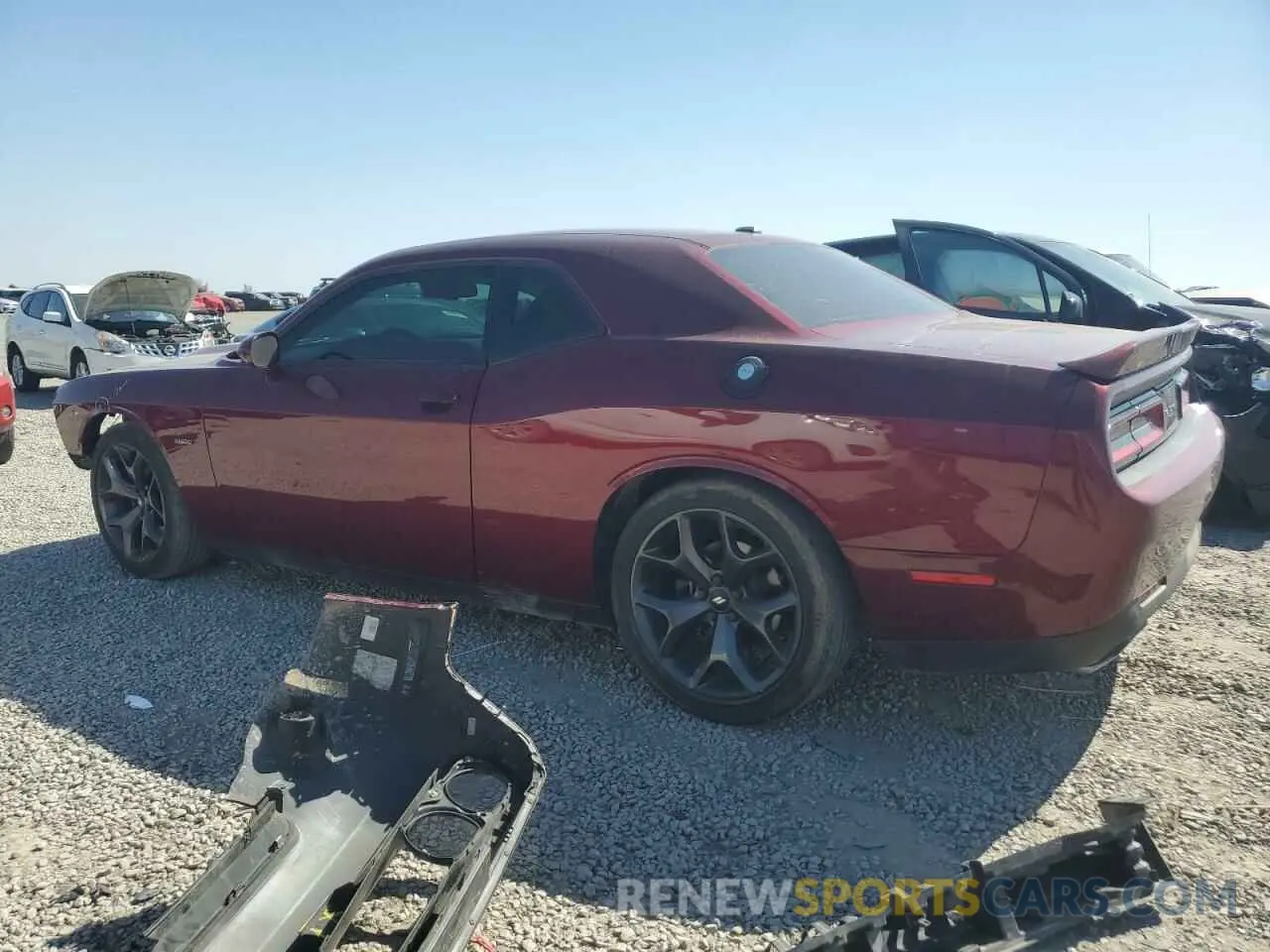 2 fotografías del automóvil dañado 2C3CDZBTXKH627689 DODGE CHALLENGER 2019