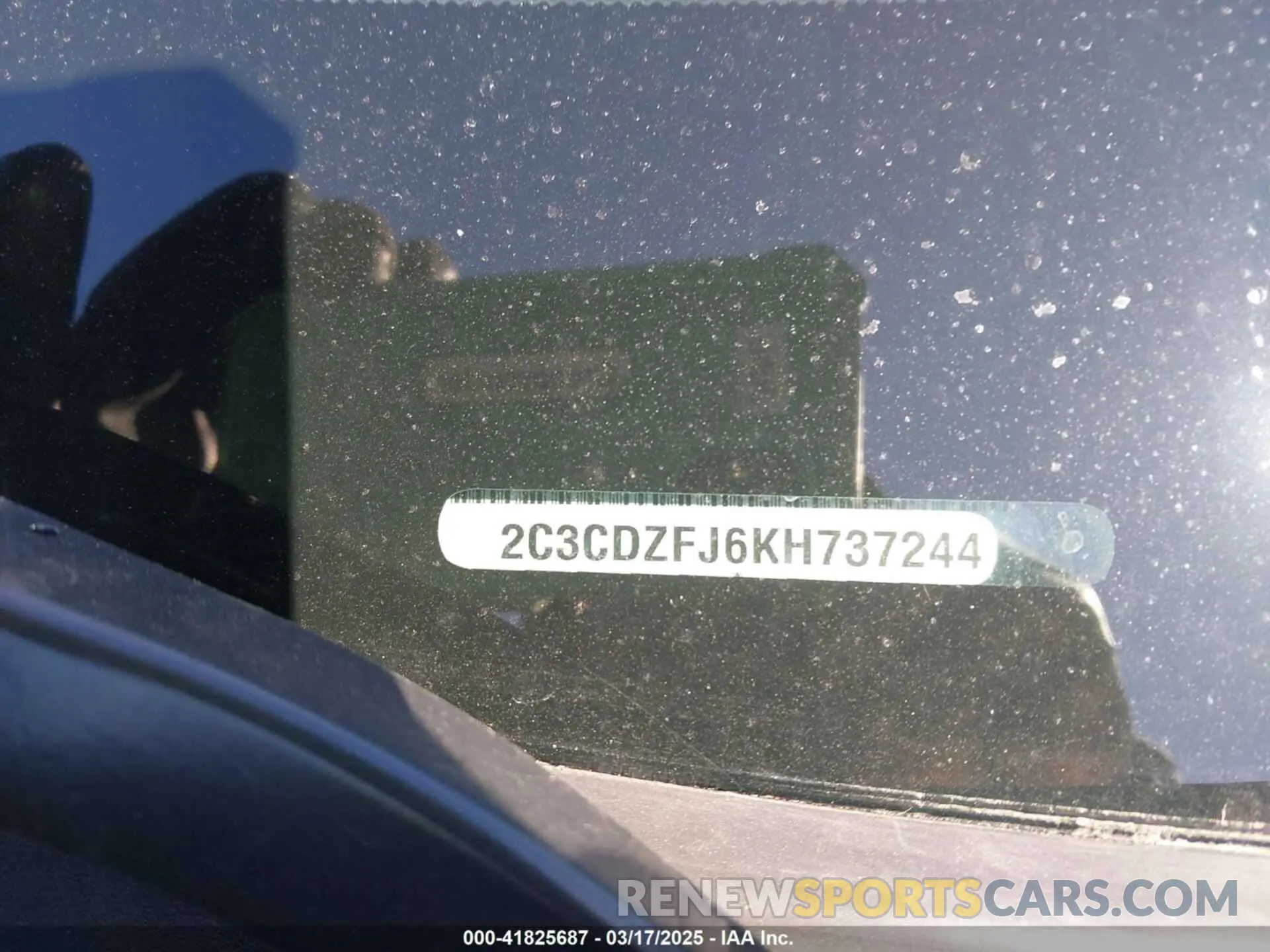 9 fotografías del automóvil dañado 2C3CDZFJ6KH737244 DODGE CHALLENGER 2019