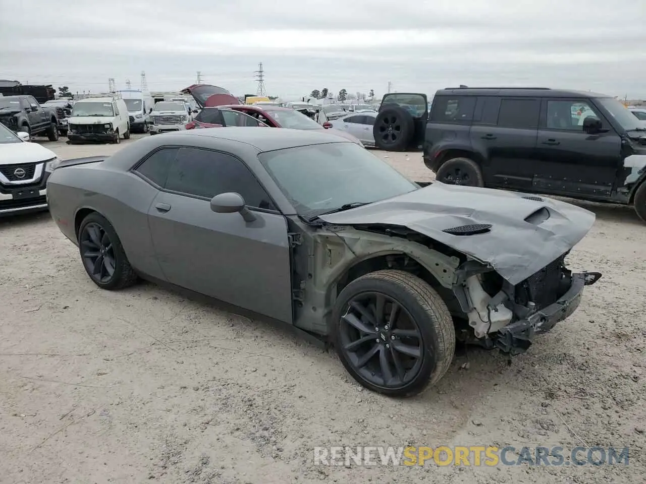 4 fotografías del automóvil dañado 2C3CDZFJXKH694852 DODGE CHALLENGER 2019