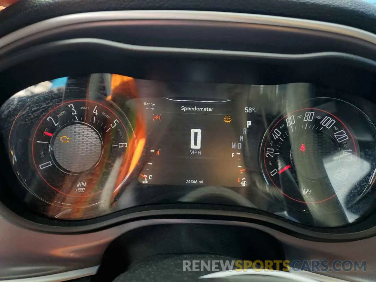 9 fotografías del automóvil dañado 2C3CDZJG1KH652582 DODGE CHALLENGER 2019