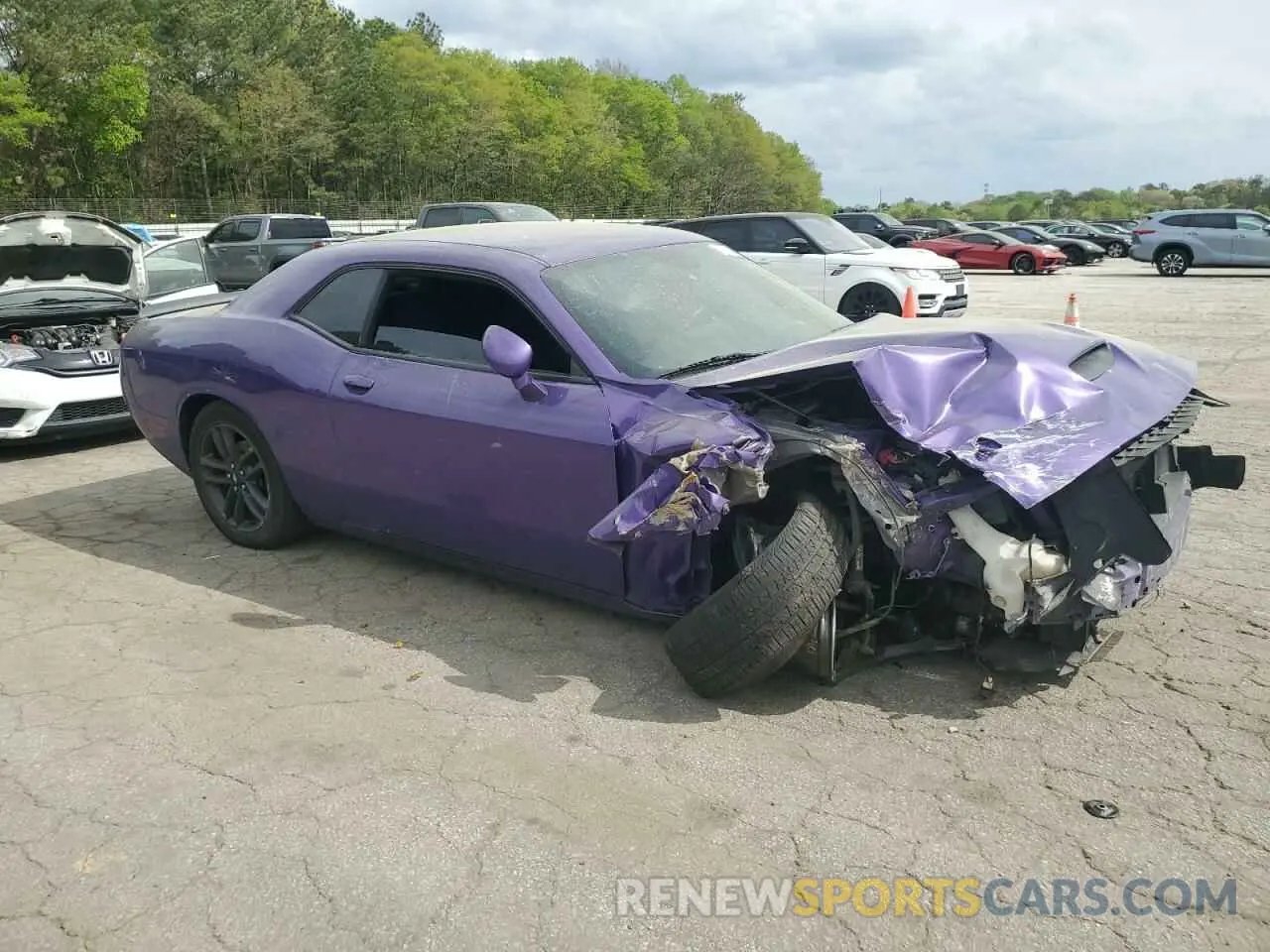 4 fotografías del automóvil dañado 2C3CDZKG3KH637368 DODGE CHALLENGER 2019