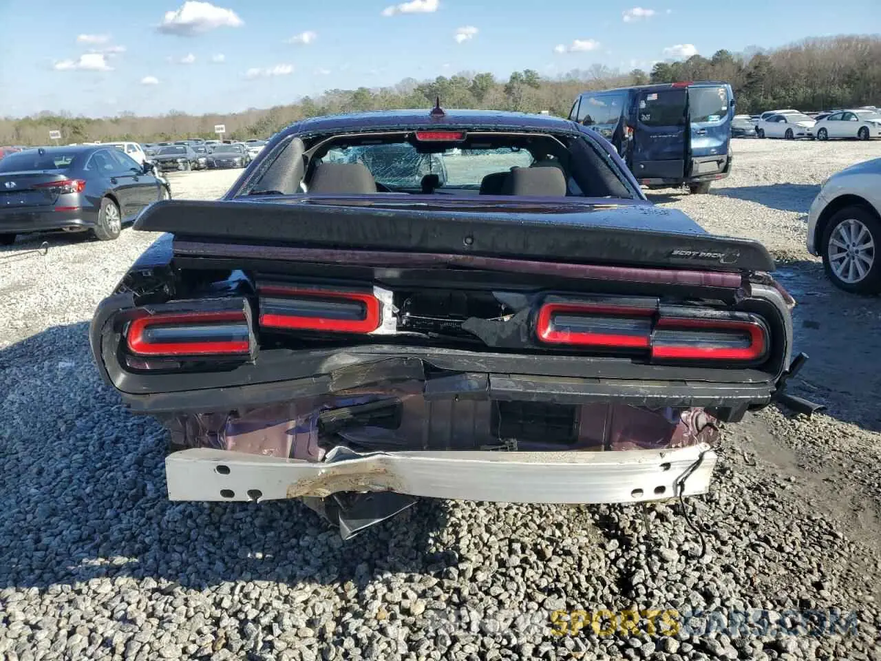 6 fotografías del automóvil dañado 2C3CDZFJ8LH226958 DODGE CHALLENGER 2020