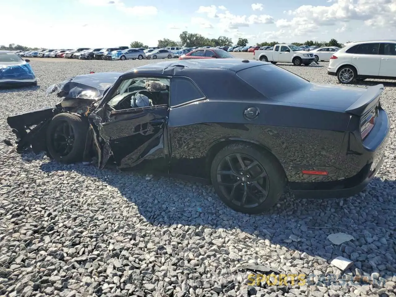 2 fotografías del automóvil dañado 2C3CDZAG2MH505643 DODGE CHALLENGER 2021