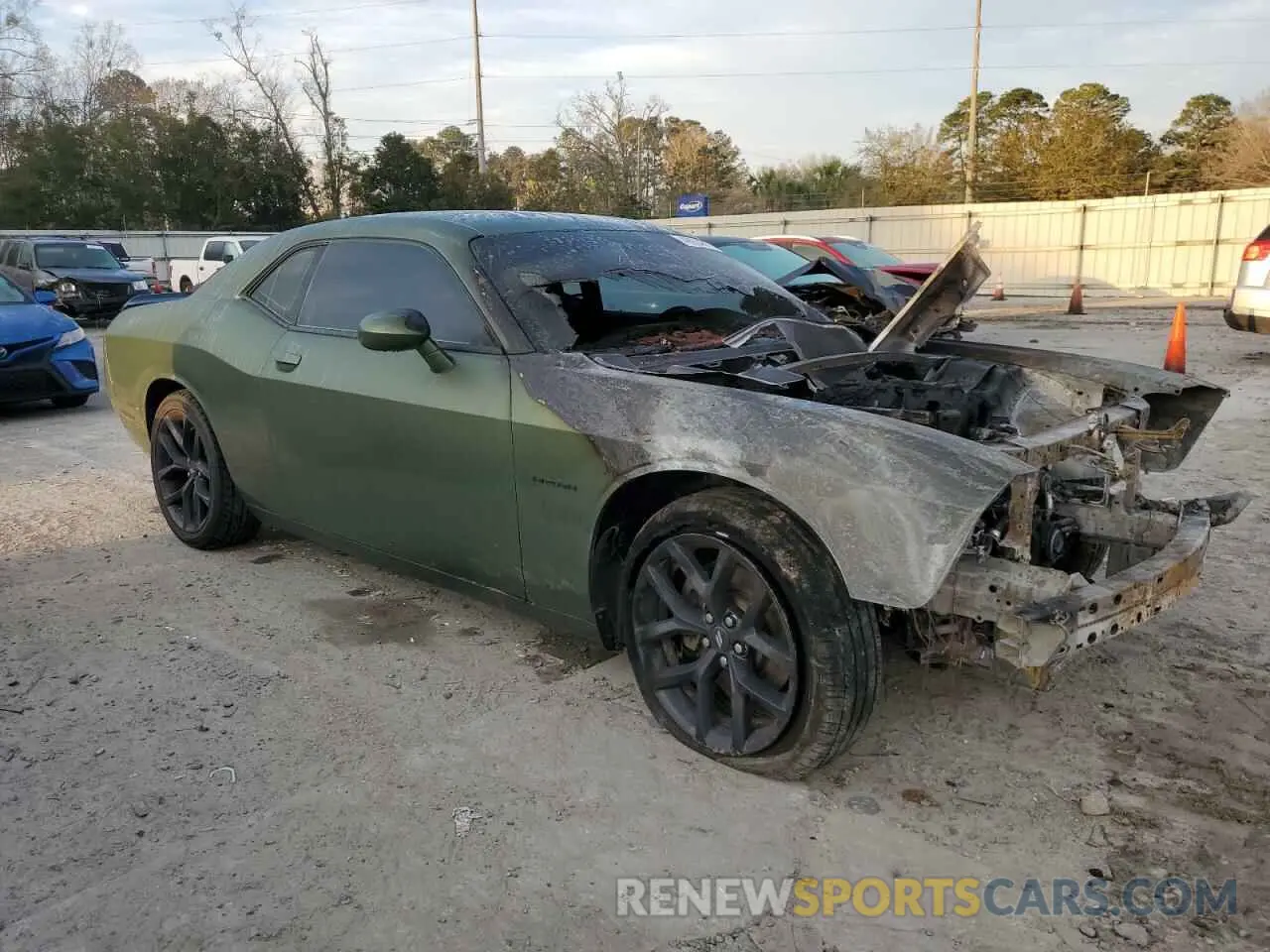 4 fotografías del automóvil dañado 2C3CDZBT3MH506408 DODGE CHALLENGER 2021