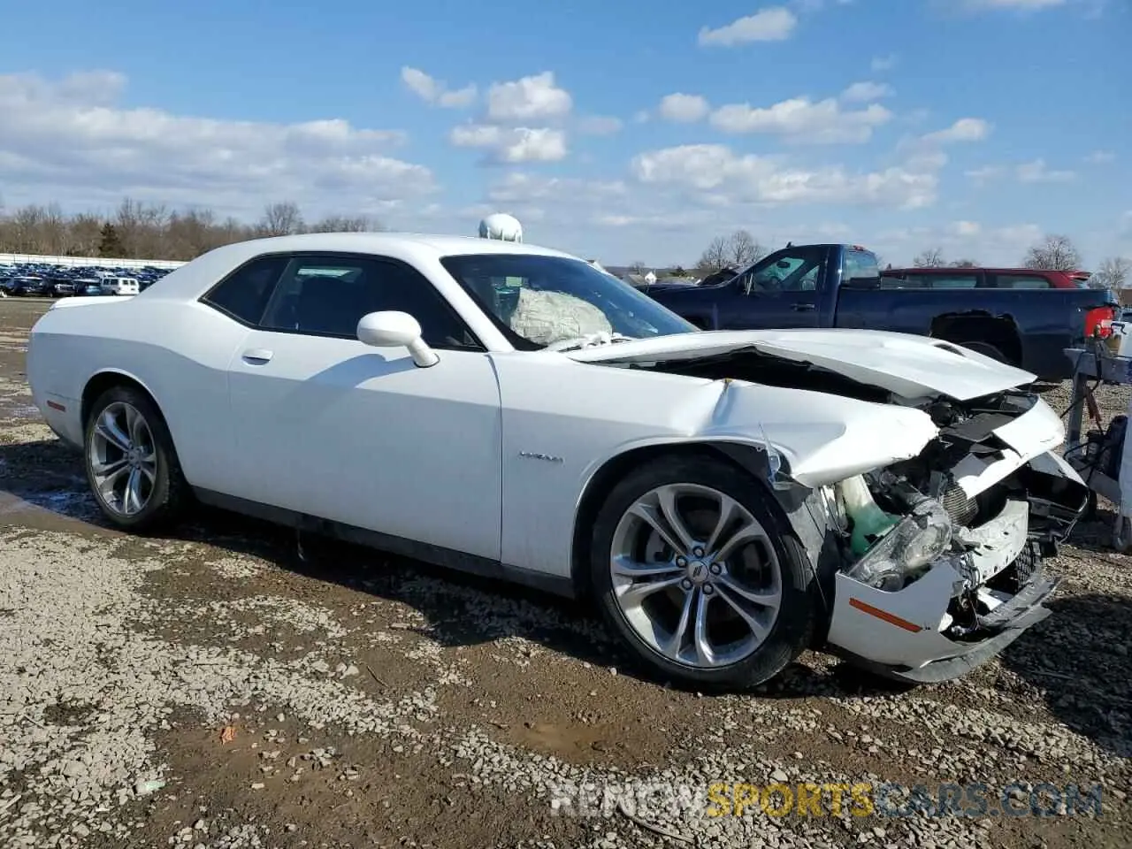 4 fotografías del automóvil dañado 2C3CDZBT4MH546402 DODGE CHALLENGER 2021