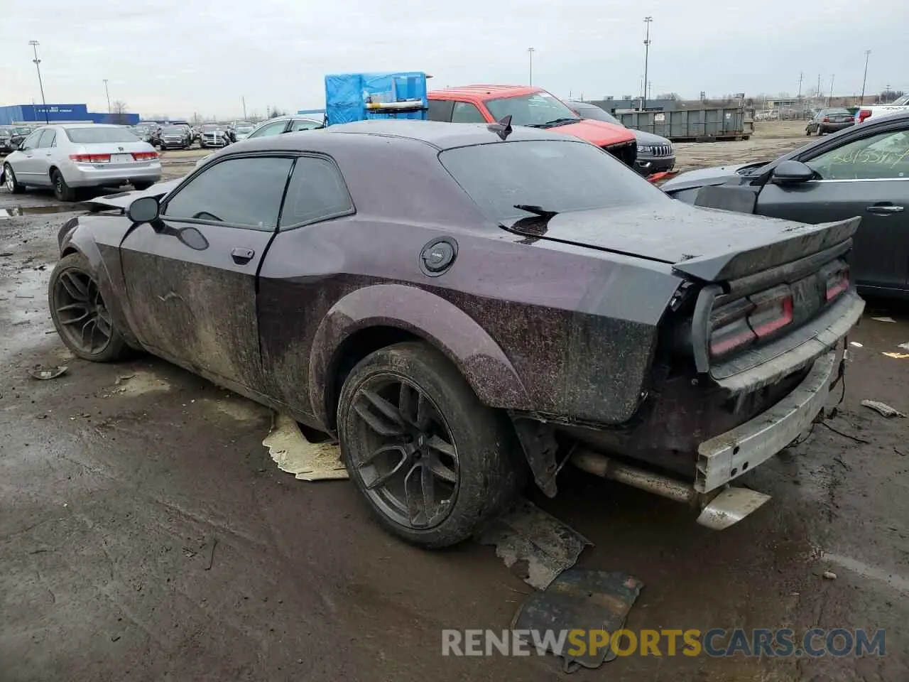 2 fotografías del automóvil dañado 2C3CDZFJ6MH510414 DODGE CHALLENGER 2021