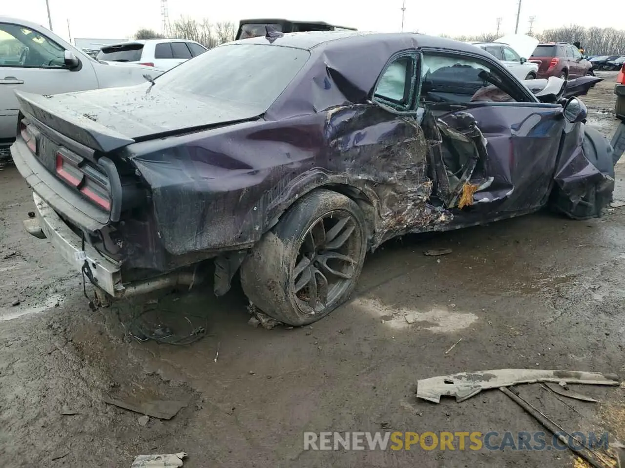 3 fotografías del automóvil dañado 2C3CDZFJ6MH510414 DODGE CHALLENGER 2021