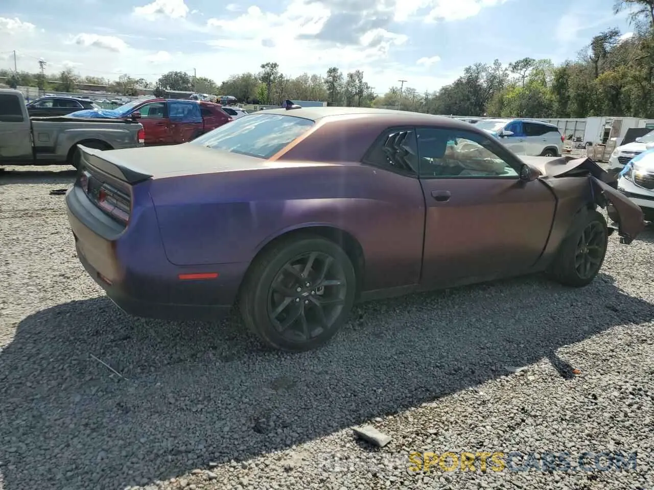3 fotografías del automóvil dañado 2C3CDZAG9NH137365 DODGE CHALLENGER 2022
