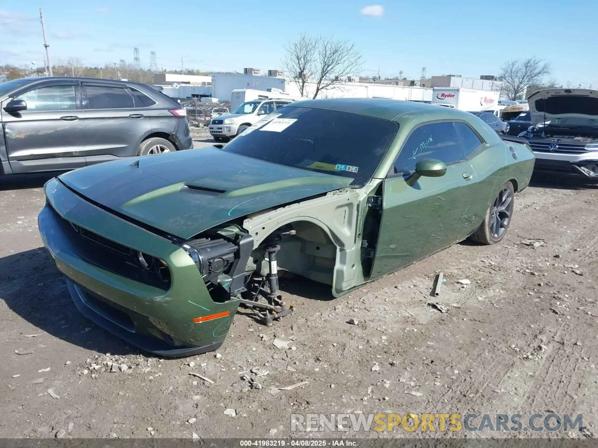 2 fotografías del automóvil dañado 2C3CDZAGXNH238527 DODGE CHALLENGER 2022
