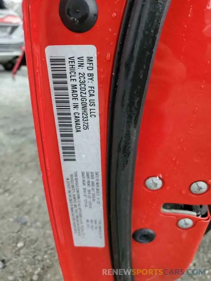 13 fotografías del automóvil dañado 2C3CDZJG0NH233725 DODGE CHALLENGER 2022