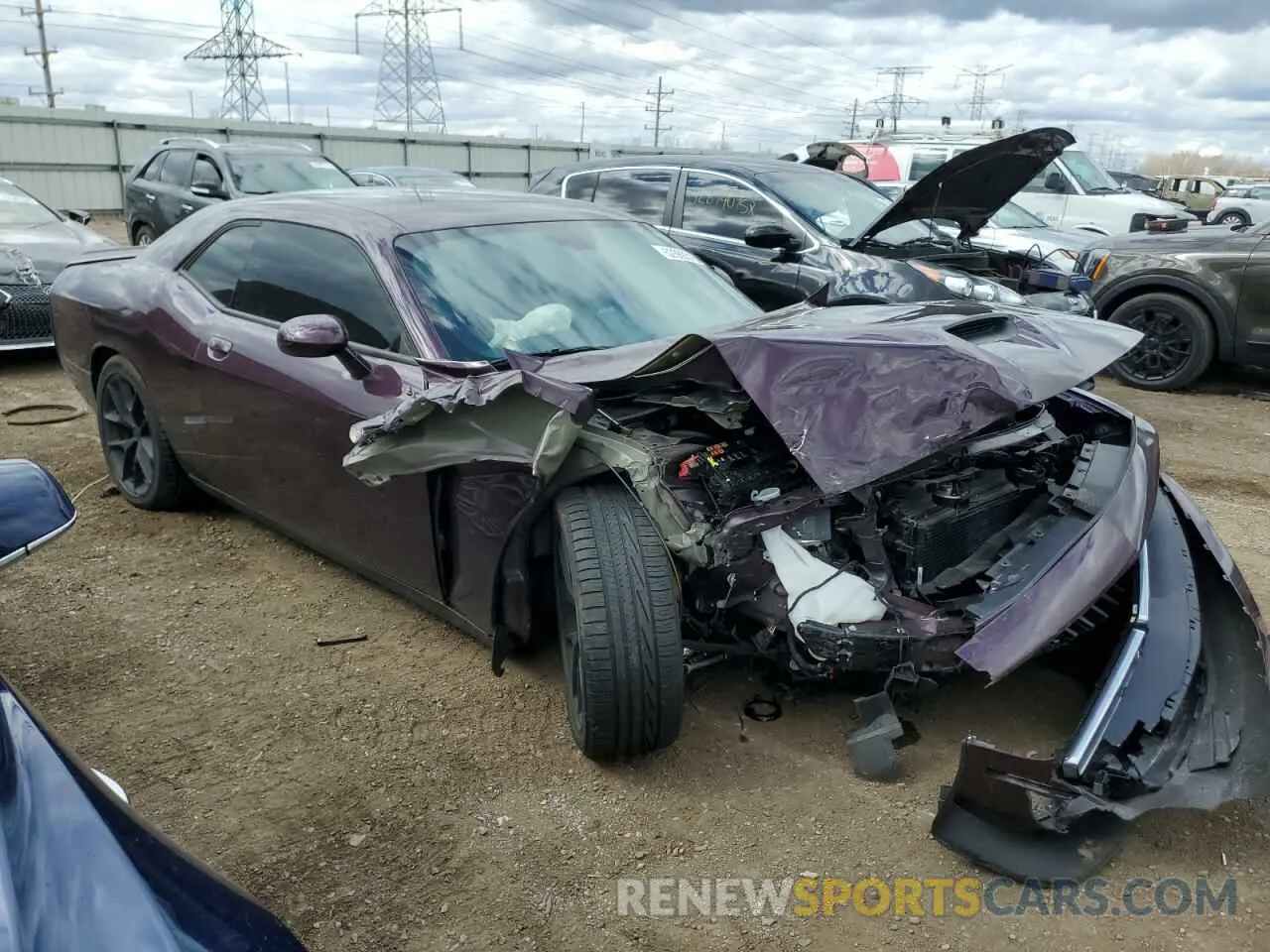 4 fotografías del automóvil dañado 2C3CDZJG3NH237946 DODGE CHALLENGER 2022