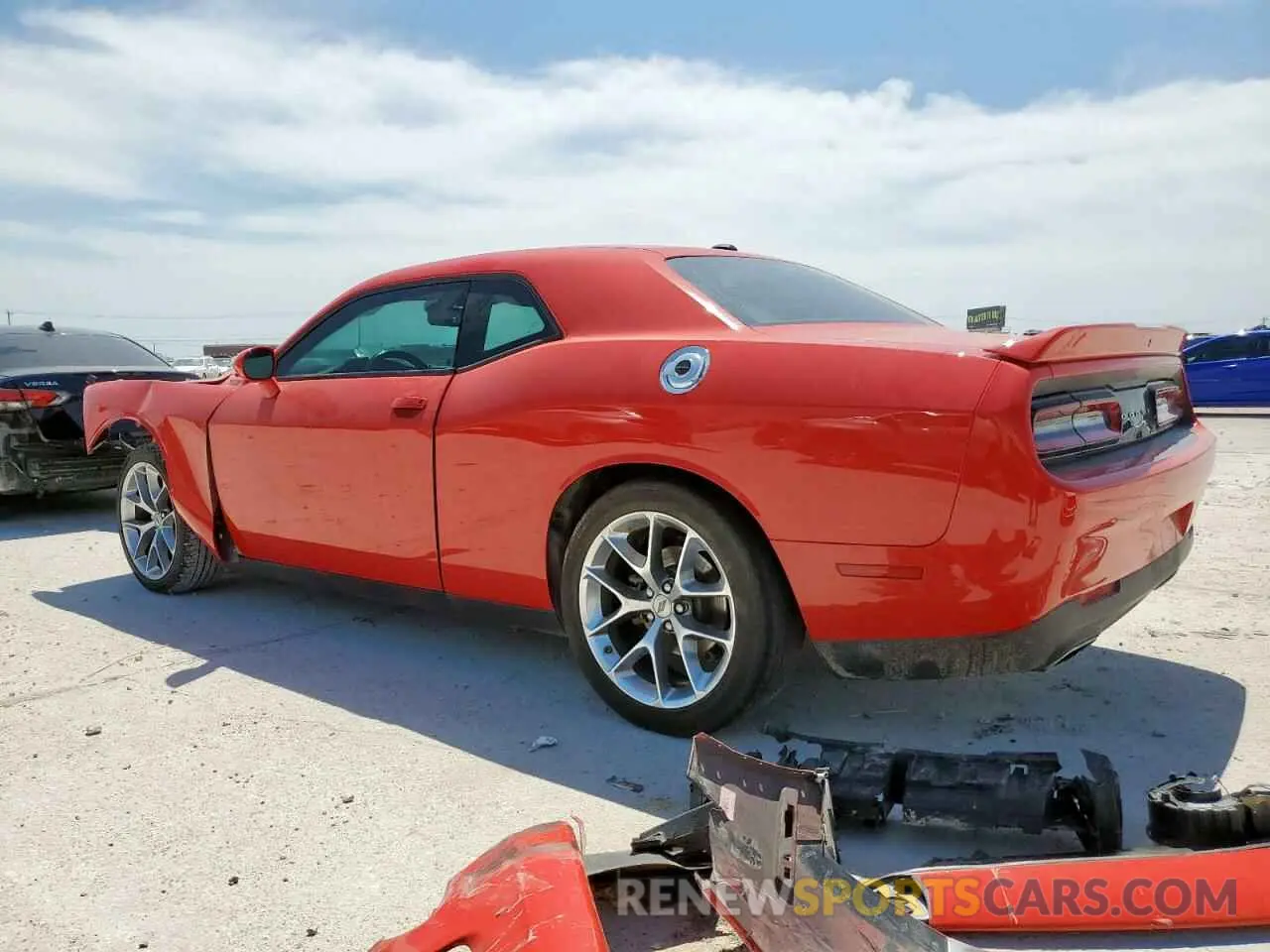 2 fotografías del automóvil dañado 2C3CDZJG9NH124616 DODGE CHALLENGER 2022