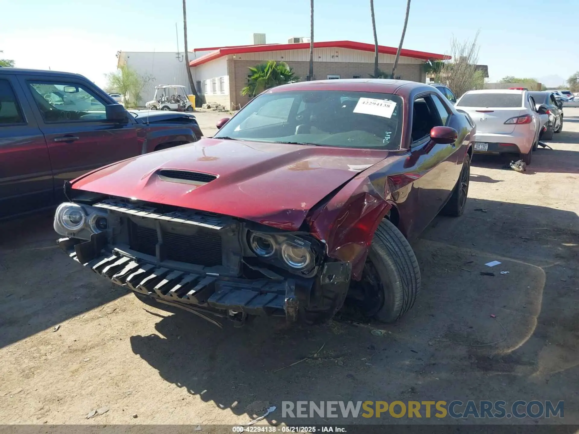 6 fotografías del automóvil dañado 2C3CDZKG7NH238919 DODGE CHALLENGER 2022