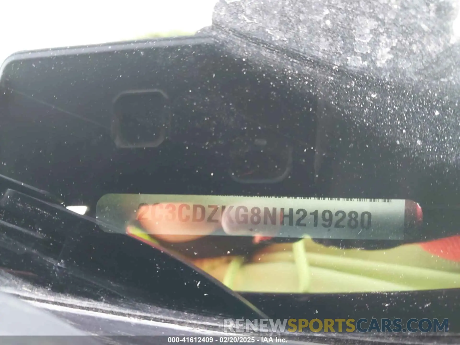 9 fotografías del automóvil dañado 2C3CDZKG8NH219280 DODGE CHALLENGER 2022
