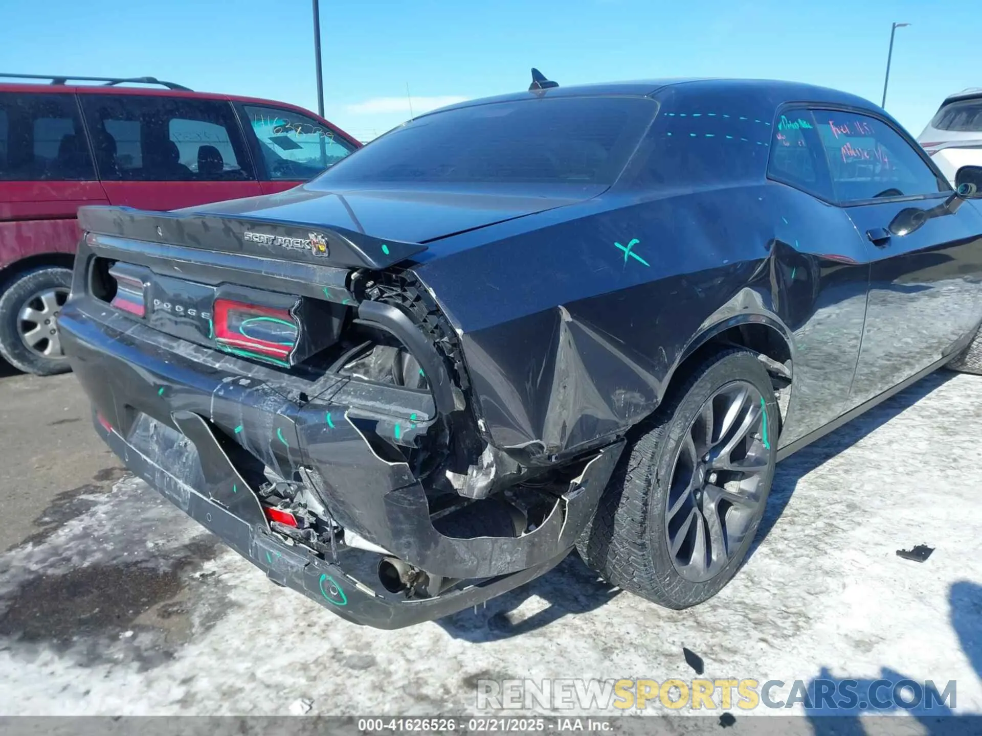 6 fotografías del automóvil dañado 2C3CDZFJ1PH669734 DODGE CHALLENGER 2023