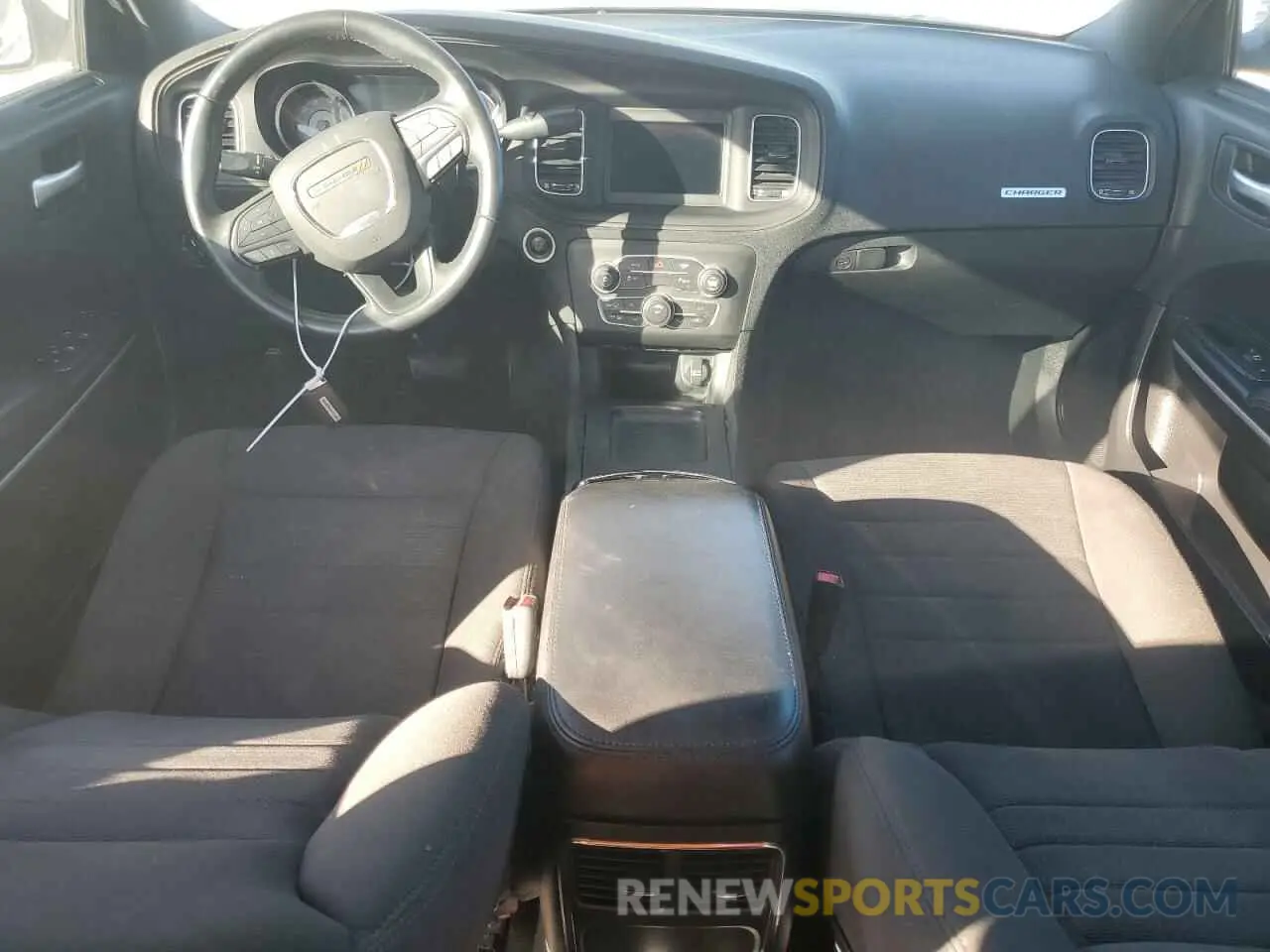 8 fotografías del automóvil dañado 2C3CDXAT1KH585371 DODGE CHARGER 2019