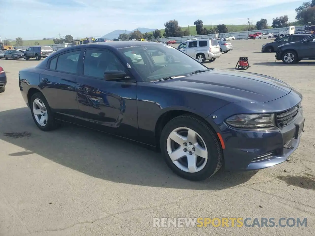 4 fotografías del automóvil dañado 2C3CDXAT8KH571791 DODGE CHARGER 2019